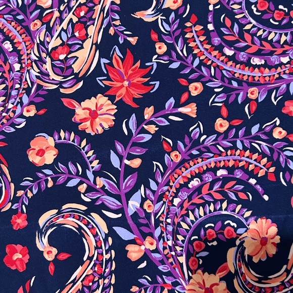NWT Lands' End Women's Purple Paisley One Piece Swimsuit Sz Small - Picture 5 of 8